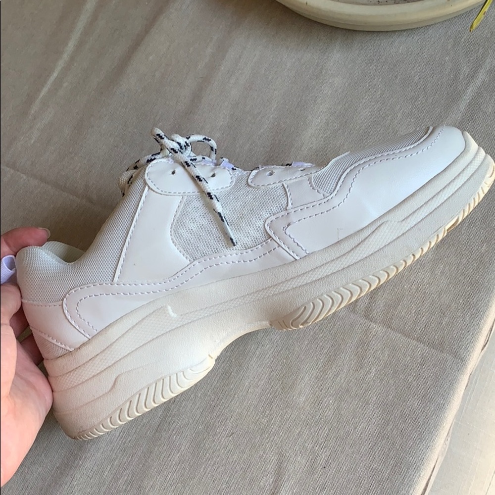 White Chunky Sneakers